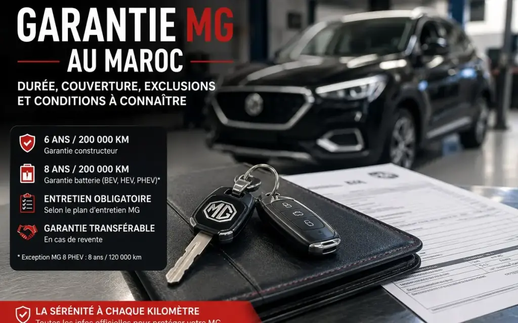 Garantie MG au Maroc : durée, conditions et exclusions
